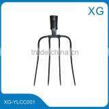 Garden Tools Forged Steel Pitch Fork Agricultural Tool Fork Wood Handle thumbnail-1