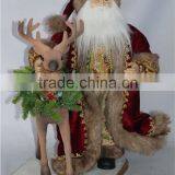 XM-CH1585 20 Inch Indoor Santa Claus With Deer for Christmas Decoration