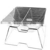 Outdoor Stainless Steel Foldable Picnic Charcoal BBQ Stove thumbnail-1