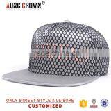 Flat Brim Plain Snapback Hat 5 Panels thumbnail-2