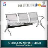 3-seater Stainless Steel Chairs Waiting Chair SJ622 thumbnail-4