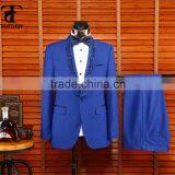 2016 Hot Selling British Style Oem Manufacturer Formal Wear Gem Embroidery Design Pant Coat Design Men Wedding Suits Man thumbnail-2