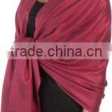 Pink Color Ladies Pashmina Scarf thumbnail-3