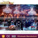 Hotel Glass Banquet Table Crystal Chandelier Wedding Table thumbnail-6