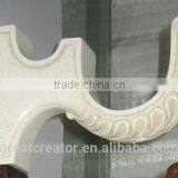 Decorative Distressed White Curtain Rod Wall Mount Bracket