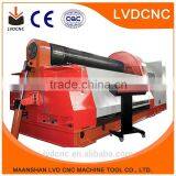 W11 series 6mm plate rolling machine, 3 rollers automatic plate rolling machine, nc roll bending machine