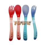 plastic baby spoon and fork tableware set baby spoon
