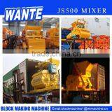 WANTE Brand JS500 Concrete Mixer Machine Price thumbnail-2