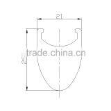 29mm Carbon Clincher Rim Road Bike 700c Carbon Fiber Tubular Rims 21mm Width One Pair Bicycle Carbon Rims thumbnail-2