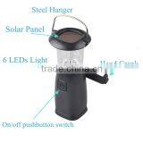 Cheap Rechargeable Battery Included Solar Hand Cranking Dynamo Lantern thumbnail-3
