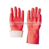 cleaning flocklined latex household gloves