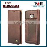 Ultra Thin Book Stand Wallet Genuine Leather Case for IPhone 6 4.7 Inch thumbnail-4