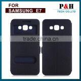 Smooth Appearance Flip Stand Card Slots High Qaulity PC PU Leather Flip Case for Samsung Galaxy e7 thumbnail-6