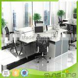 Guangzhou Sunshine WP38 Open Space Cheap Chinese Office Furniture Wood Based Panel Workstation For 4 People Wholesale thumbnail-4