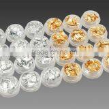 24 Pots Gold Silver Nail Art Foil Set HN073