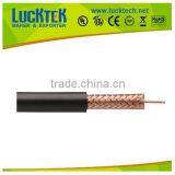 RG59 Coaxial Cable With 95% Bare Copper Braid - 1000ft. - Black thumbnail-1