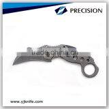 2.5" Karambit Military Combat Knife With Stone Wash Finished thumbnail-1