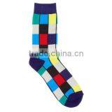 Colorful Blocks Unisex Casual Cotton Socks for Adult thumbnail-1