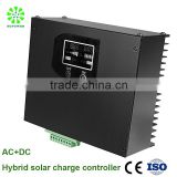 AC adapter+MPPT hybrid solar charge controller 10A 12V for on grid solar lighting system