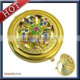 Cute and Fashion Thin Metal Makeup Mirror thumbnail-5