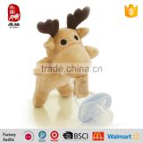 High Quality Custom Baby Pacifier with Plush Mini Animal Toy Holder                        
                                                Quality Choice