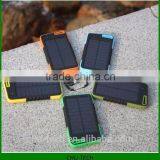 5000mAh Solar Panel Portable Solar Charger Mobile Power Bank 5v 2a For IPhone 6 Plus For Samsung Android Smartphone