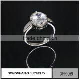 Wholesale Diamond Ring Pave Setting Jewelry Ring S925 Sterling Silver Rings thumbnail-5