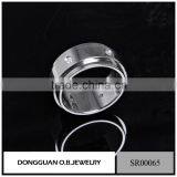Fashionable Jewelry Men's Ring With White Gold Color /Stainless Steel Ring Designs thumbnail-3