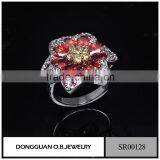 New Arrival Rings Jewelry /Colorful Flower Ring For Women/Stainless Steel Ring Design thumbnail-6