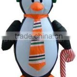 Inflatable Christmas decoration penguin with tie