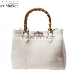 Leather bag with wooden handle handbags italian bags genuine leather florence leather fashion