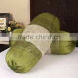 Indian Embroidered Bolster Cover Handmade New Designer Floral Wholesale Bolster Cushion thumbnail-1