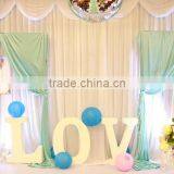 White 10 Feet Wide Voile Sheer Wedding Drapes Ceiling Drapes thumbnail-6