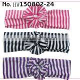 Stripe Headband,cotton Flowers Hair Band,baby Hair Accessories