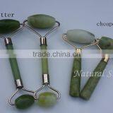Face Care Products,,top Grad Green Genuine Jade Roller,beautiful Xiuyan Jade Massager Roller thumbnail-5