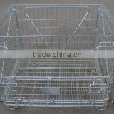 Best-selling metal wire Mesh container with 4 legs metal storage cage