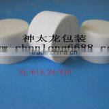 White 24mm Plastic Screw Bottle Cap thumbnail-1