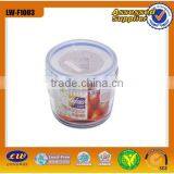Round Shape Glass Storage Box With Plastic Lid/glass Airtight Food Container thumbnail-1