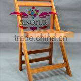 Stackable Wooden Folding Chair thumbnail-1