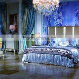 Bisini Luxury Leather Bedroom Furntiure Set, Antique Royal Bed Room Furniture, Luxury Leather King Bed thumbnail-3