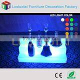 Unbroken High Quality PE LED Light up Wine Holder/strong Plastic Wine Display/bar Furniture LTT-SF05A thumbnail-2
