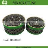 Decorative Bamboo Box Set of 2