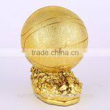 Custom Resin Shinny Golden Basketball Trophy thumbnail-3