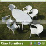 Modern Dining Room Furniture Rattan Dining Table and Chair thumbnail-1