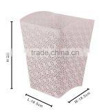 Arc-shape Metal Punched Decorative Trash Can For Home/Office thumbnail-6