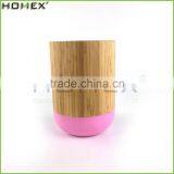 Bamboo Utensil Organizer With Color Base/Spoon Holder Kitchen Tools Caddy/Homex_FSC/BSCI Factory thumbnail-1