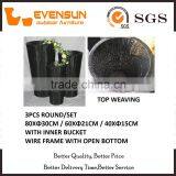 Round Shape Wicker Flower Vase Furniture thumbnail-1