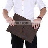 Crazy Horse Genuine Leather Clutch Briefcase Laptop Bag for MacBook Air or Apple Ipad thumbnail-4