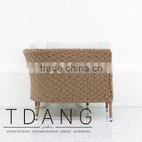 Harrison Outdoor Corner Bench - Vietnam Conversation Furniture - Resin Wicker thumbnail-3