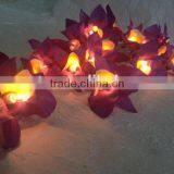 20 Battery Powered LED Purple Orchid Fairy Lights for Party and Decoration thumbnail-1